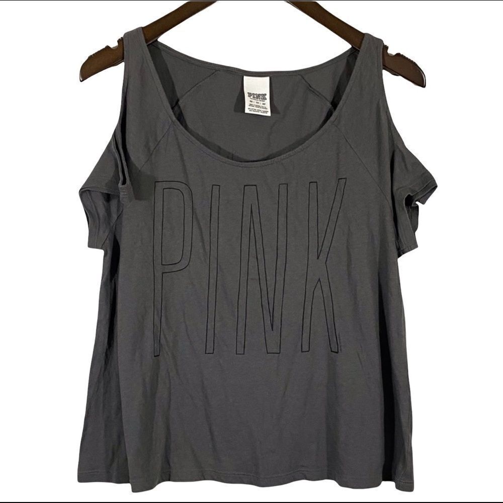 VS PINK Cold Shoulder Short Sleeve Top XS